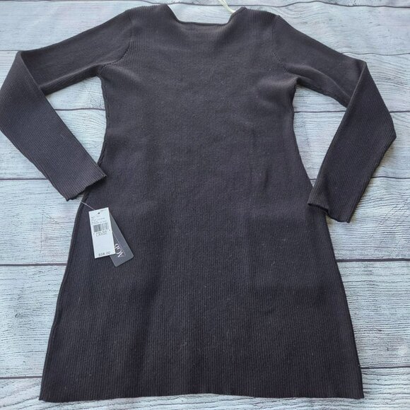 AGB Women's Black Sweater Dress NWT Size Large - Picture 2 of 14